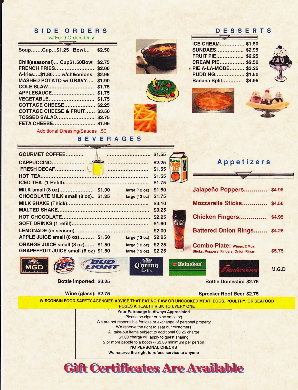 Beth webb special to the gazette. Dave's Family Restaurant Menu