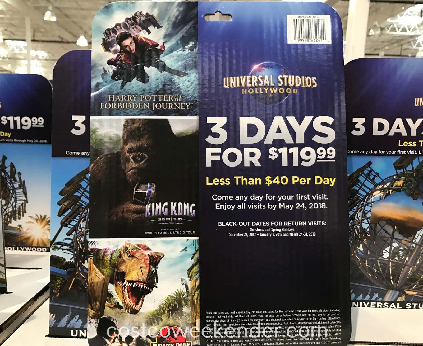 From the holidays at universal, to new year's eve (eve) and halloween horror nights, the fun starts here. Universal Studios Hollywood 3 Day Ticket Costco Weekender